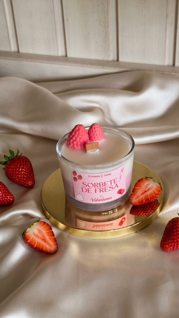 Sorbete de fresa